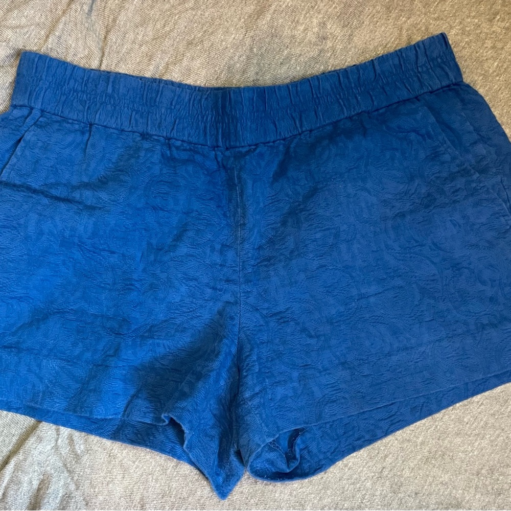 J. Crew High Waist Blue Shorts